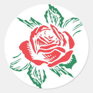 Adesivo Rosa vermelha
