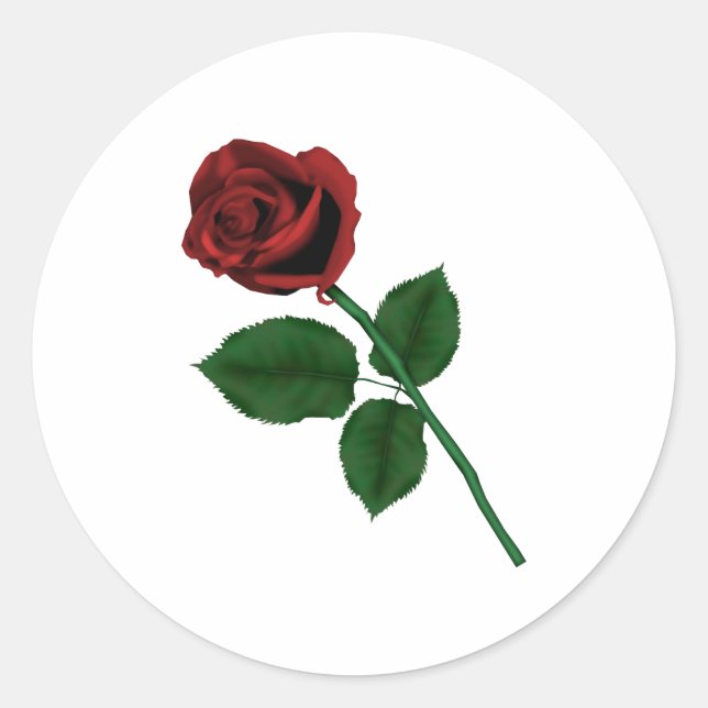 Adesivo Rosa vermelha (Frente)