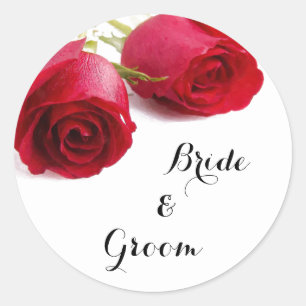 Adesivo Rosa vermelha de Aquarela - Rosa