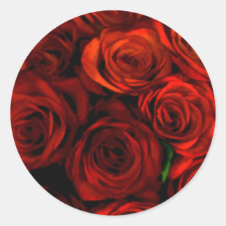 Adesivo Rosa vermelha Envelope Selo