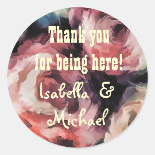 Adesivo rosa vermelha, floral, elegante, flora, retrô