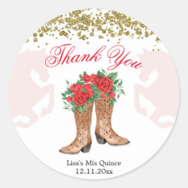 Adesivo Rosa vermelha Mexicana Mis Quince Sticker