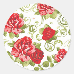 Adesivo Rosa vermelha Stickers