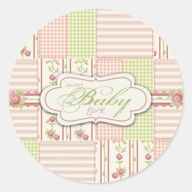 Adesivo Rosa Victorian Quilt Sticker 2 (Frente)