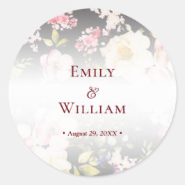 Adesivo Rosas Amarelas Cor-de-Água Rosa,borradas,desfocada