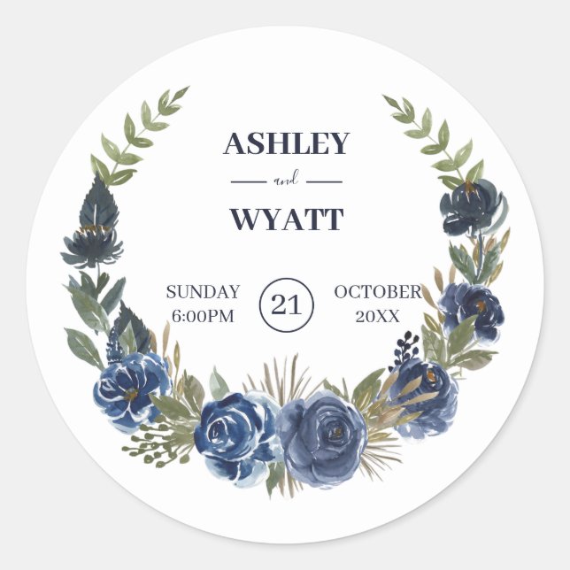 Adesivo Rosas azuis (Frente)