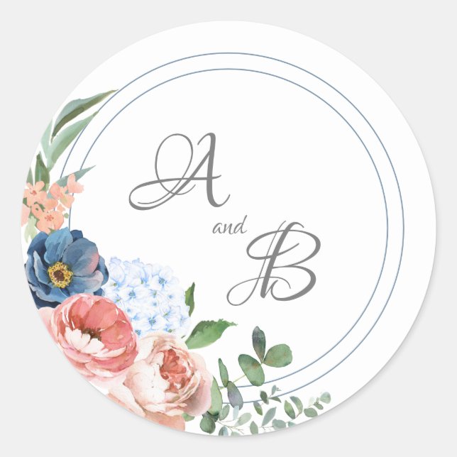 Adesivo Rosas azuis e azuis (Frente)