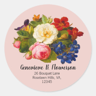 Adesivo Rosas brancas Acácia-Pálida Vermelha Azul Borbolet