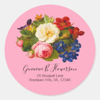 Adesivo Rosas brancas cor-de-rosa Vermelho Laranja Azul Bo