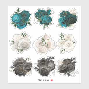 Adesivo Rosas Brilhantes