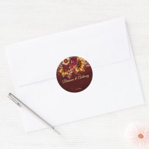 Adesivo rosas de aranha-casamento outono