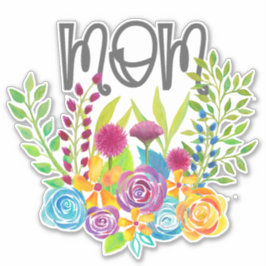 Adesivo Rosas de Dia de as mães da Mãe Floral Brilhante