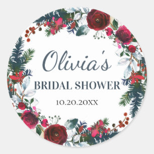 Adesivo Rosas de inverno Elegante Burgundy CHÁ DE PANELA F