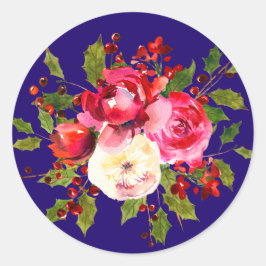 Adesivo Rosas de Natal Holly e Berries