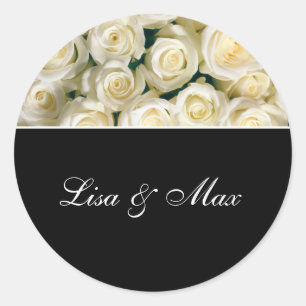 Adesivo Rosas de Sticker de Casamento Personalizado