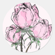 Rosas Desenhados à Mão