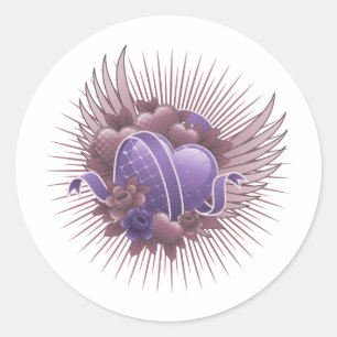 Adesivo Rosas e Asas