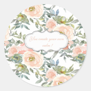 Adesivo Rosas Elegantes e Chiques, Mensagem Motivacional