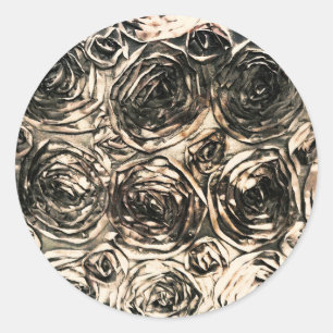 Adesivo Rosas Glamour Dourado Bronze Floral Rústico Glam