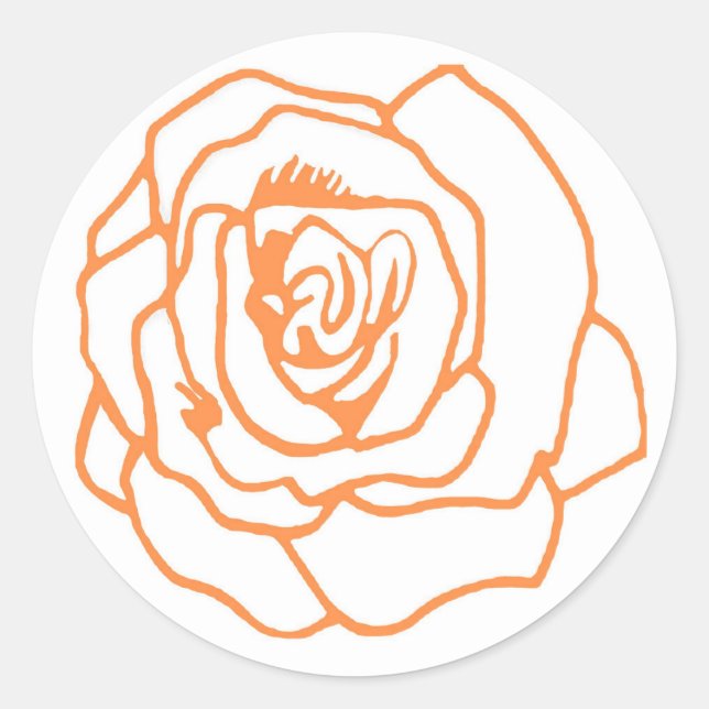 Adesivo Rosas laranja (Frente)