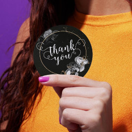 Adesivo Rosas Negras Elegantes