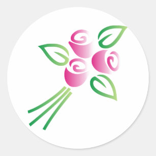 Adesivo Rosas no branco