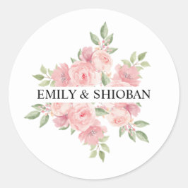 Adesivo Rosas Personalizados de Aquarela