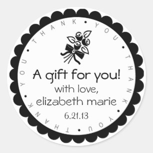 Adesivo Rosas Pretos Obrigado