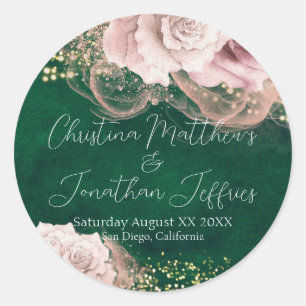 Adesivo Rosas Românticas de Casamento por Aquarela em Emer