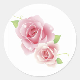 Adesivo Rosas Rosa Bonitas Rapariga Bonitas Retro Floral