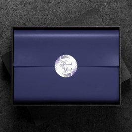 Adesivo Rosas Roxas | Floral Elegante de Agradecimento em 