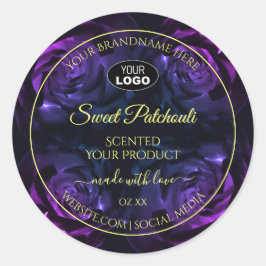 Adesivo Rosas roxos cor-de-rosa Rotulagem do produto Adici