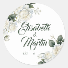 Adesivo Rosas Sage Floral Casamento