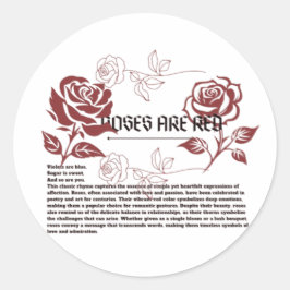 Adesivo Rosas são vermelhos