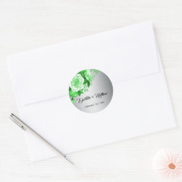 Adesivo Rosas Verdes Elegance Wedding
