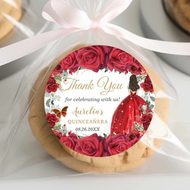 Adesivo Rosas Vermelhas Chic Borboletas Florais Favor da P (Criador carregado)