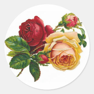 Adesivo Rosas Vermelhas e Amarelas