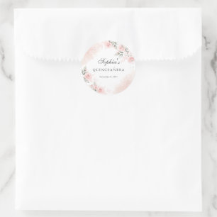 Adesivo Rose Blush Rosa Quinceanera