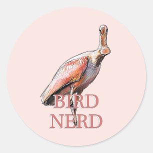Adesivo Roseate Spoonbill Nerd