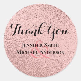 Adesivo RoseGold Glitter Glam Foil para Procura de Casamen