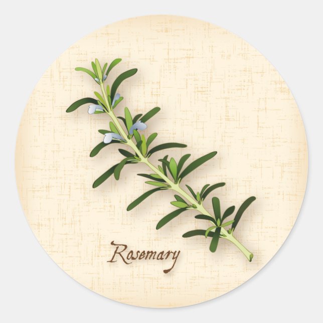 Adesivo Rosemary Herb Round Stickers (Frente)