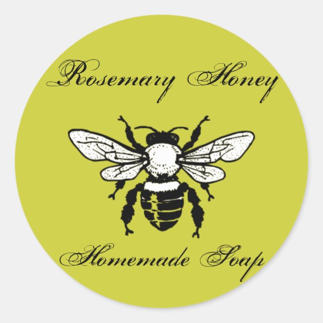 Adesivo Rosemary Honey Soap Labels (Frente)