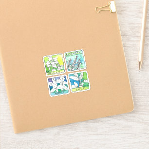 Adesivo Rosemary Sage Orégano Mint Herb Jar Label Sticker