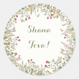 Adesivo Rosh Hashana Floral Stickers