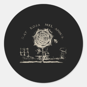 Adesivo Rosicrucian Emblem Dat Rosa Mel Apibus Hermética