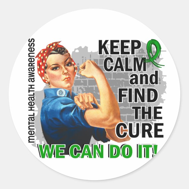 Adesivo Rosie Keep Calm Mental Health.png (Frente)
