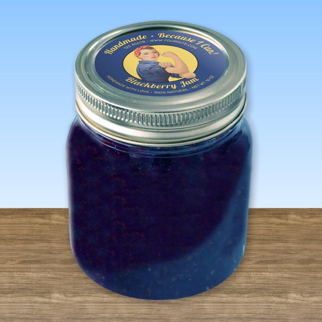 Adesivo Rosie, o Rótulo da Tampa do Jar Riveter (Criador carregado)