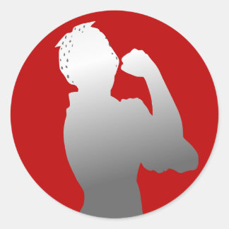 Adesivo Rosie Riveter Scarlet/Cinza