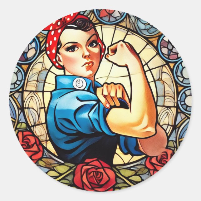 Adesivo Rosie the Riveter (Frente)
