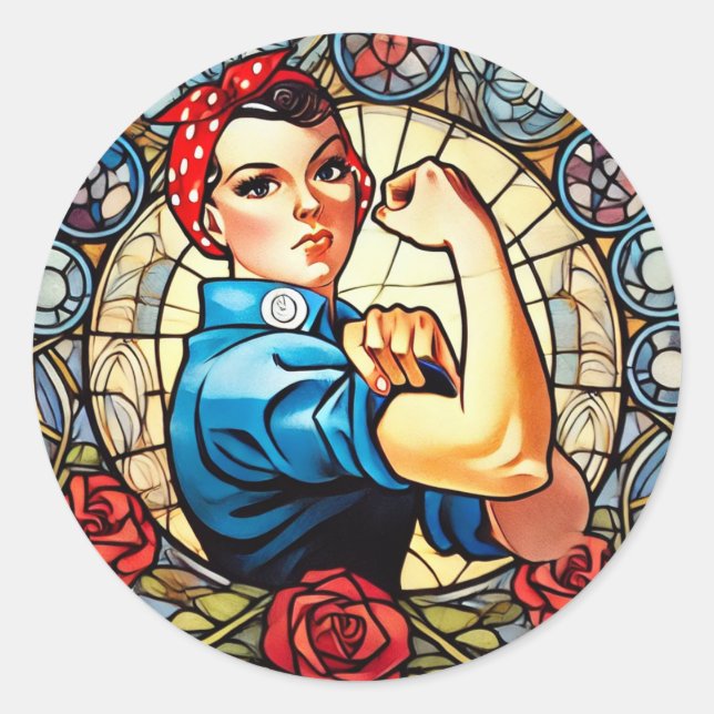 Adesivo Rosie the Riveter (Frente)